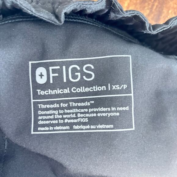 FIGS Tansen Jogger Scrub Pants Black XS | Women’s Modern Fit Medical Uniform - Picture 7 of 7